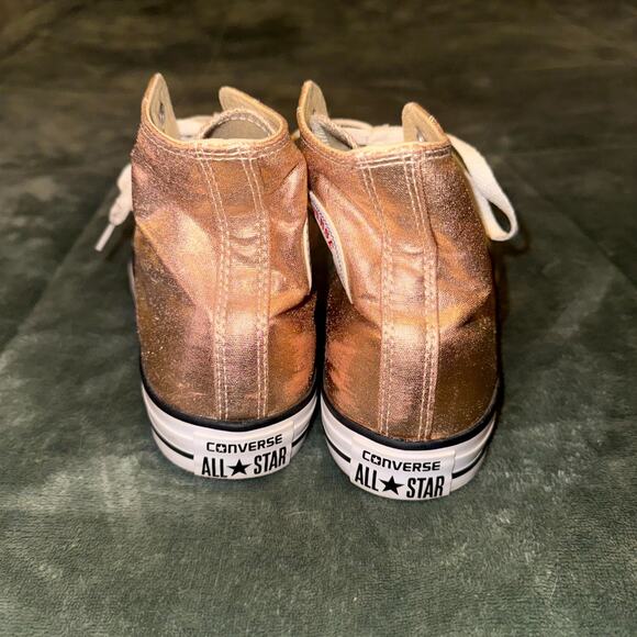 Converse Chuck Taylor All Star Hi Unisex Sneakers M6.5/W8.5 Gold Shoes 154034F - Picture 5 of 8